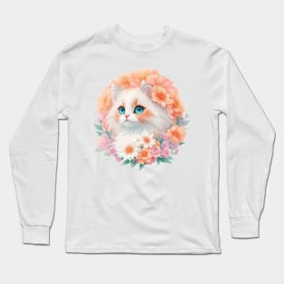 Enchanted Elegance: Ragdoll's Captivating Beauty Unleashed Long Sleeve T-Shirt